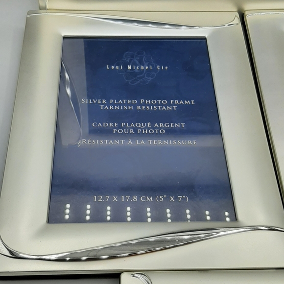 Vintage Loui Michel Cie Silver Plated Frame Ensemble Set of 4 Hang or Table Top - Picture 3 of 6